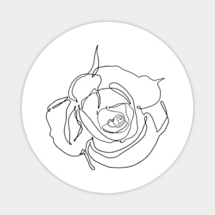 Rose Flower one line art Magnet